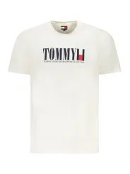 Tommy Hilfiger Herren T-Shirt Verleih - Weiß, Größe S-2XL