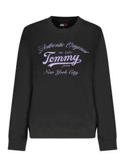 Tommy Hilfiger Damen LANGARM-SWEATSHIRT Schwarz