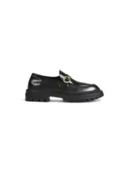 Schwarze Love Moschino Loafer mit Ring