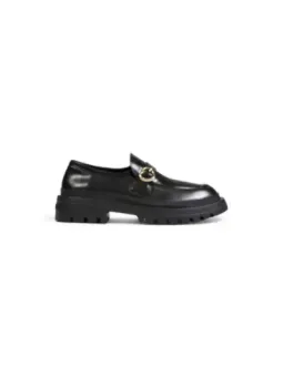 Schwarze Love Moschino Loafer mit Ring