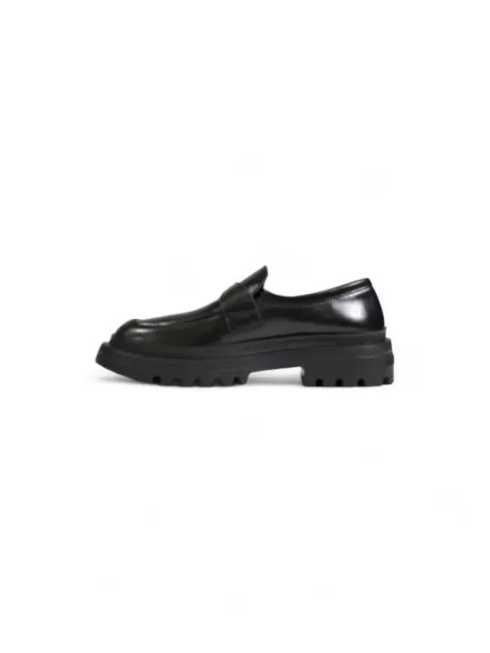 Schwarzer Love Moschino Mokassin Schuh