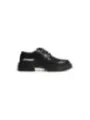 Schwarze Leder Love Moschino Schuhe