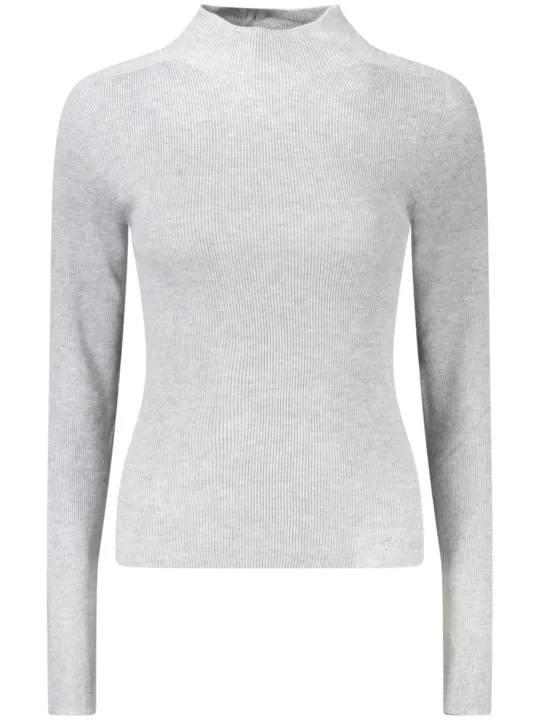 GUESS JEANS Damen Langarmpullover Grau mieten bei Flex-Fashion