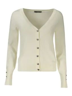 GUESS JEANS Damen Strickjacke Weiß mieten | Flex-Fashion