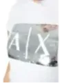 Weißes AX-Sequin Armani Exchange T-Shirt