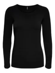 Dunkelgraues Damen Langarmshirt ONLY