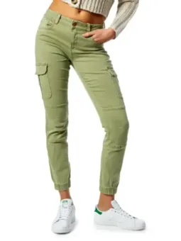 Grüne Cargohose mit Taschen