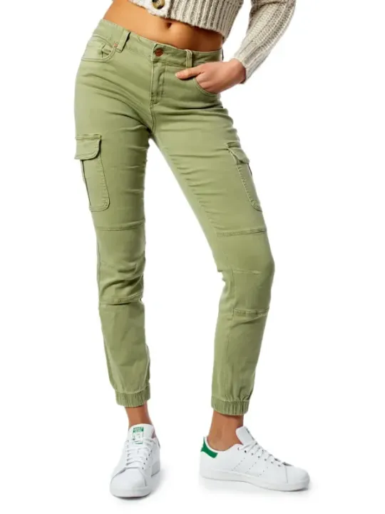 Grüne Cargohose mit Taschen