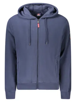 NORWAY 1963 Herren LANGARM-FLEECE-SWEATSHIRT Blau