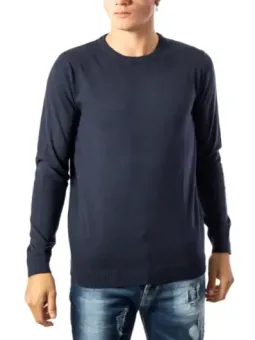 Dunkelblauer Herrenpullover Jeans