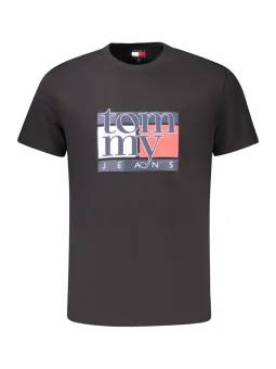 Tommy Hilfiger Herren T-Shirt Schwarz mieten | Flex-Fashion