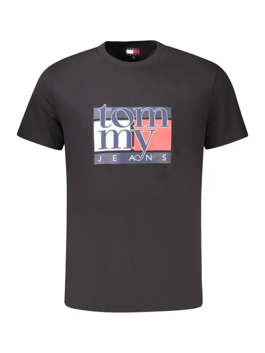 Tommy Hilfiger Herren T-Shirt Schwarz mieten | Flex-Fashion