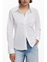 Desigual Damenhemd in Weiß mieten – Flex-Fashion Verleih