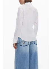 Desigual Damenhemd in Weiß mieten – Flex-Fashion Verleih