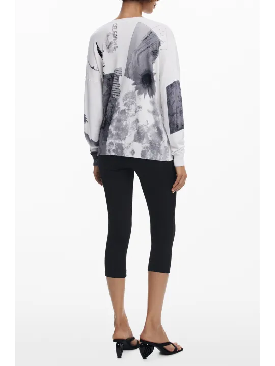 Desigual Damen T-Shirt Weiß mieten | Flex-Fashion Verleih