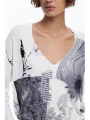 Desigual Damen T-Shirt Weiß mieten | Flex-Fashion Verleih