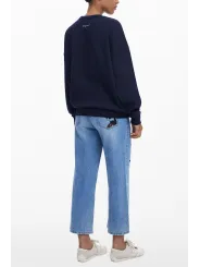 Desigual Damen Sweatshirt in Blau mieten | Flex-Fashion Verleih
