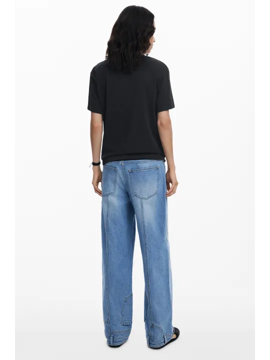 Desigual Damen T-Shirt Schwarz mieten | Flex-Fashion Verleih