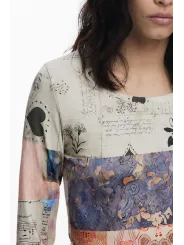 Desigual Damen T-Shirt Beige mieten – Flex-Fashion Verleih