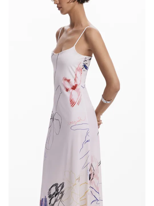 Desigual Damenkleid Weiß mieten - Flex-Fashion Verleih