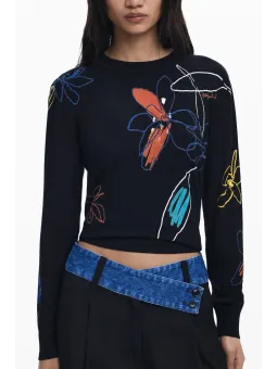 Desigual Damen T-Shirt Schwarz mieten | Flex-Fashion Verleih