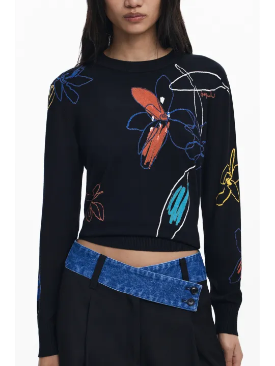 Desigual Damen T-Shirt Schwarz mieten | Flex-Fashion Verleih