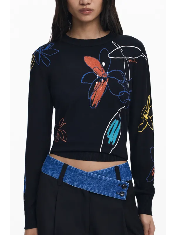 Desigual Damen T-Shirt Schwarz mieten | Flex-Fashion Verleih
