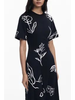 Desigual Damen Kleid Schwarz mieten - Flex-Fashion Verleih