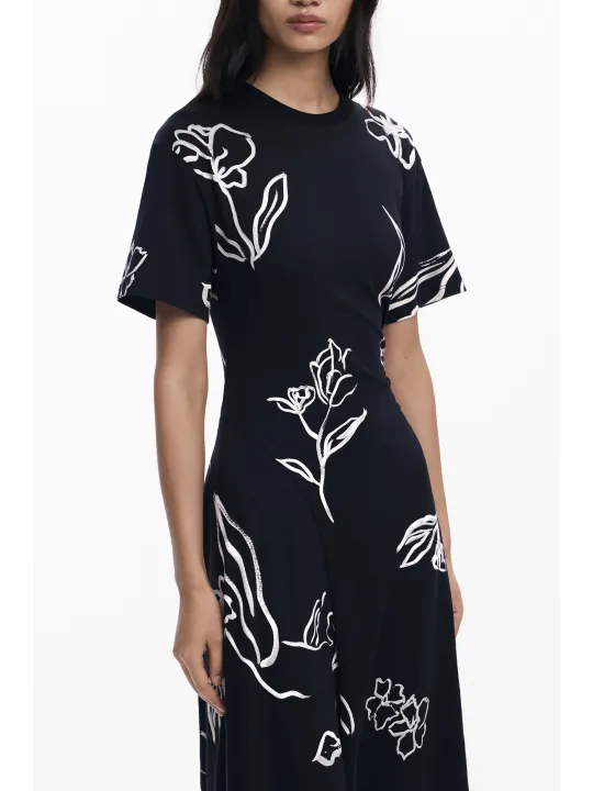 Desigual Damen Kleid Schwarz mieten - Flex-Fashion Verleih