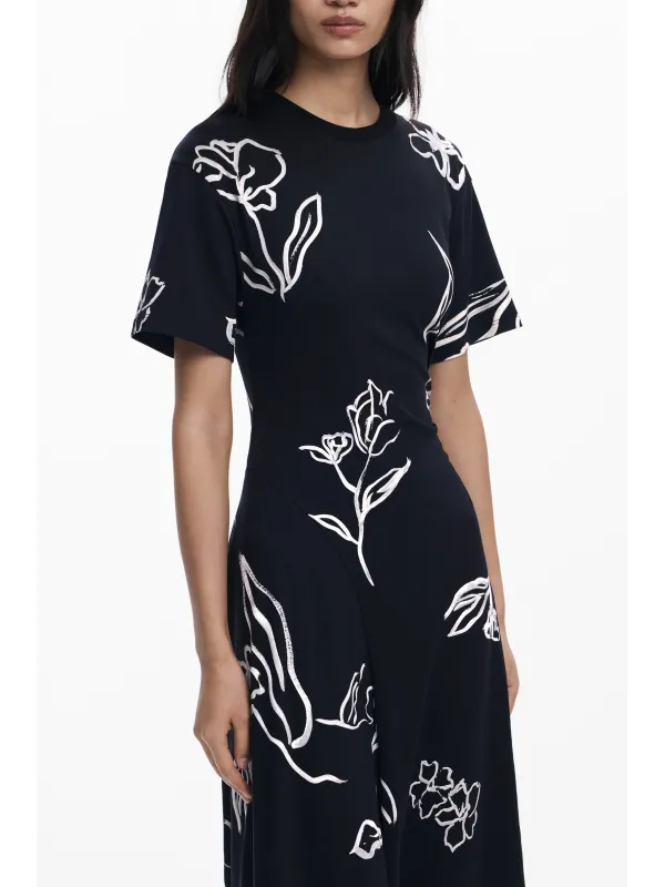 Desigual Damen Kleid Schwarz mieten - Flex-Fashion Verleih