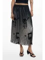 Desigual Damen Rock Schwarz mieten | Flex-Fashion Verleih