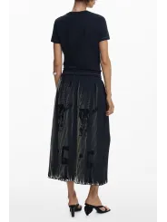 Desigual Damen Rock Schwarz mieten | Flex-Fashion Verleih