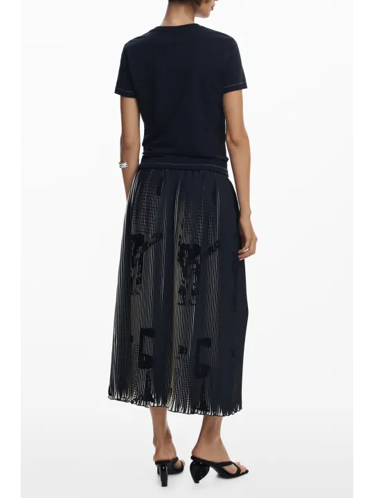 Desigual Damen Rock Schwarz mieten | Flex-Fashion Verleih