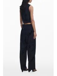 Desigual Damen Palazzo-Hose Schwarz leihen | Flex-Fashion