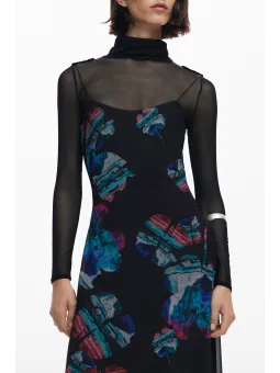 Desigual Damen Kleid Schwarz mieten – Flex-Fashion Verleih