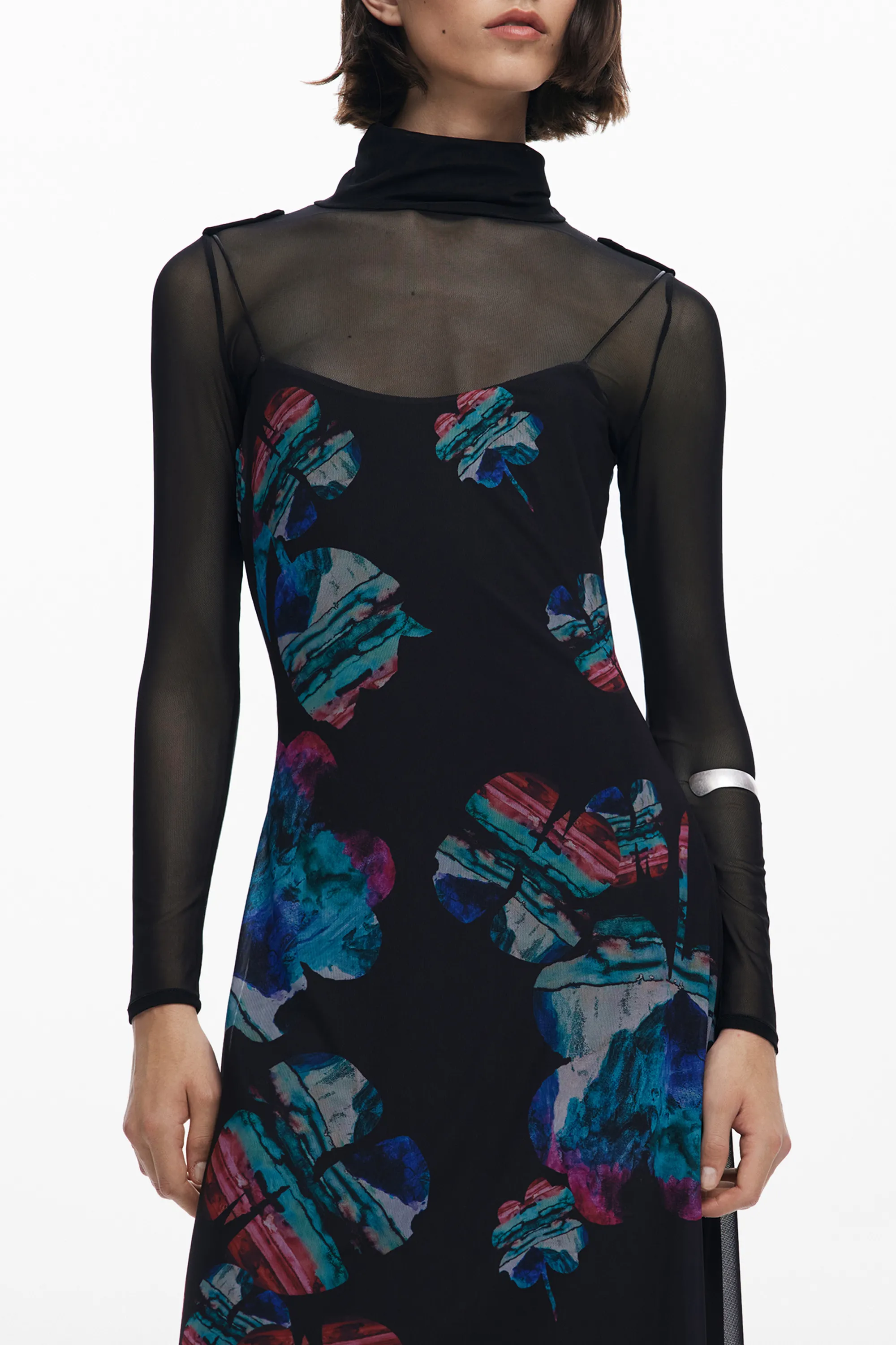 Damen KLEID Schwarz 25WWVK03_NE2000