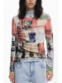 Desigual Damen Hemd Rosa mieten | Flex-Fashion Verleih