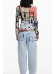 Desigual Damen Hemd Rosa mieten | Flex-Fashion Verleih