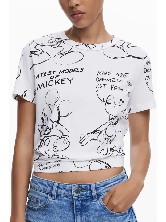 Desigual Damen T-Shirt Weiß mieten | Flex-Fashion Verleih