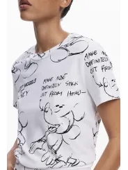Desigual Damen T-Shirt Weiß mieten | Flex-Fashion Verleih