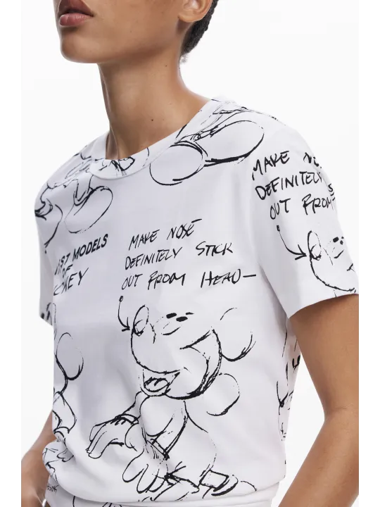 Desigual Damen T-Shirt Weiß mieten | Flex-Fashion Verleih