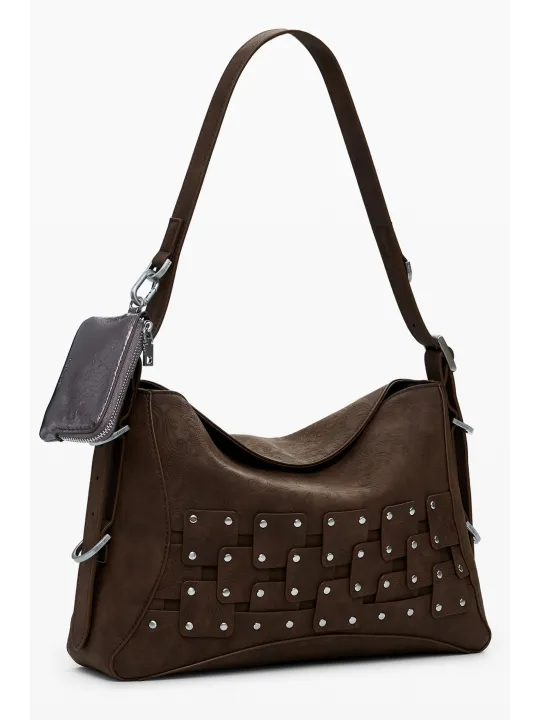 Desigual Damen Patch-Tasche mieten - Braun, UNI, Flex-Fashion