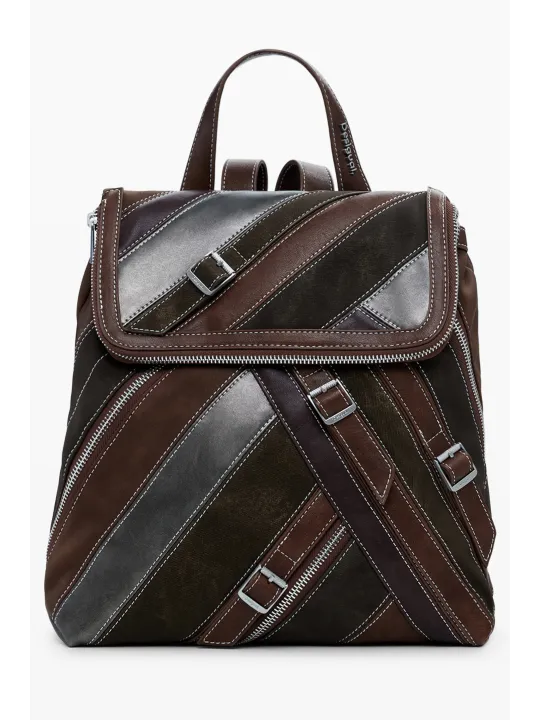 Desigual Damen Mini-Rucksack Braun mieten – Flex-Fashion
