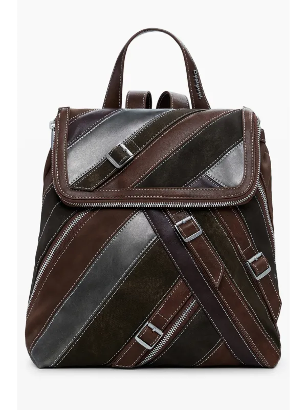 Desigual Damen Mini-Rucksack Braun mieten – Flex-Fashion