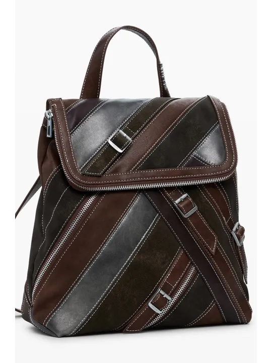 Desigual Damen Mini-Rucksack Braun mieten – Flex-Fashion