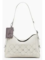 Desigual Damen Patch-Tasche Beige mieten | Flex-Fashion Verleih