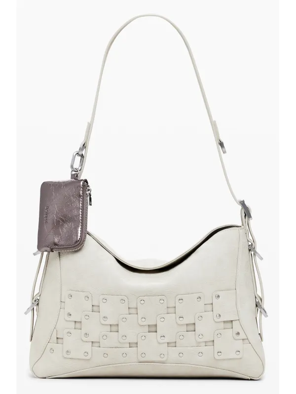 Desigual Damen Patch-Tasche Beige mieten | Flex-Fashion Verleih