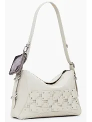 Desigual Damen Patch-Tasche Beige mieten | Flex-Fashion Verleih