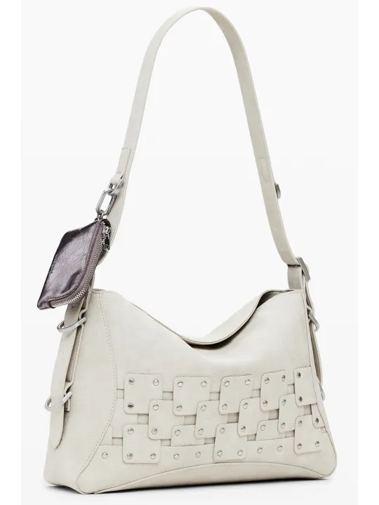 Desigual Damen Patch-Tasche Beige mieten | Flex-Fashion Verleih