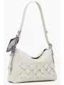 Desigual Damen Patch-Tasche Beige mieten | Flex-Fashion Verleih